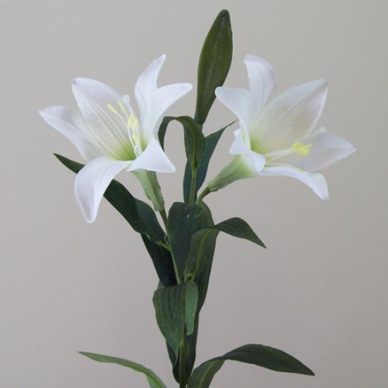 Silk Easter Lilies (Lilium Longiflorum) 80cm Artificial Flowers
